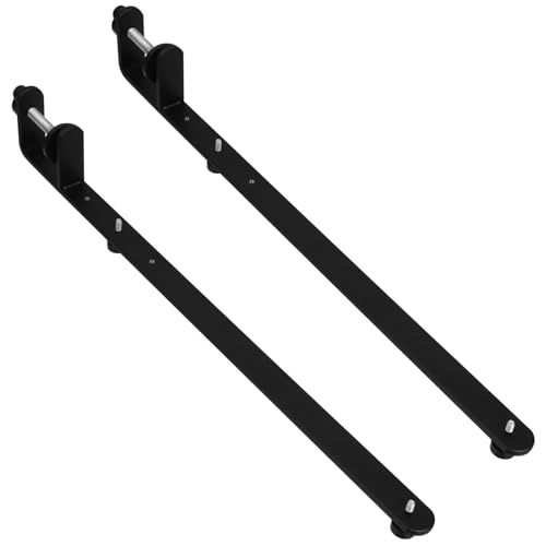 SEWACC 2pcs Adjustable Over The Table Rod Stand for Pegboards Home and Office Use Ideal for Organizing Supplies Tools and Accessories Black