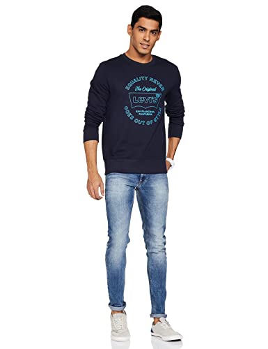Image of Levi's Men Round Neck Cotton Sweatshirt
