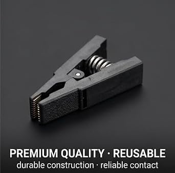 SOP16 to DIP8 Flash Clip, 16 Pin IC Test Clamp, Programming Adapter Socket Adapter Sop16 to Dip16 for 25 Series Rt809F, Tl866Cs, Tl866A