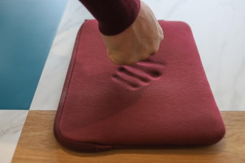Housse ordinateur 13 pouces en mousse bordeaux pour PC et Mac - 5
