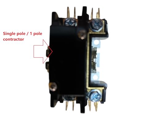 Image of SANAVYA Single Pole Magnetic Contactor Relay 220V | Heavy Duty AC Contactor for Outdoor Air Conditioner, HVAC, Compressor & Motor | Durable Copper Coil | 30A Capacity