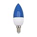 Produktbild Led Farbe Birne e14 Hause Wohnzimmer Hotel Bar Cafe Farbe Kerzenlicht Atmosphäre Lampe 6pcs blau 5 Lampe Perlen