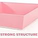 Hiceeden 100 Pcs Pink Paper Charcuterie Boxes with Clear Lids, 5.3