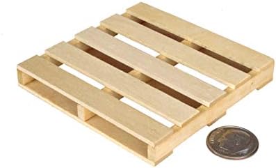 Acacia Grove Mini Cinder Blocks with Pallet, 1/12 Scale (Pack of 24)