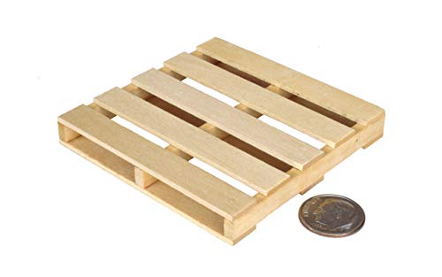 Acacia Grove Mini Cinder Blocks with Pallet, 1/12 Scale (Pack of 24)