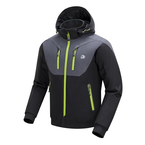 MDM Herren Motorradjacke – Textil, Camouflage, Wind-/wasserdicht, Mit Protektoren & Belüftung