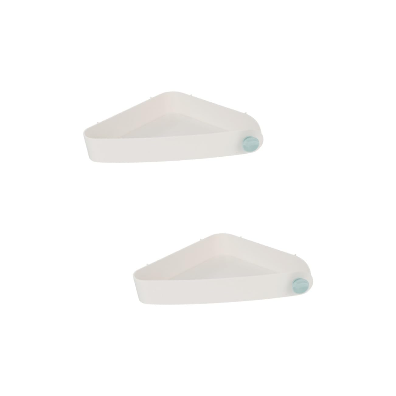 Cabilock 2 Pcs Bathroom Tripod Shower Corner Storage Rack Corner Shower for Bathroom Corner Shelf Bathroom Shower Shelf Corner Shower Shelf Adhesive Shower Corner Plastic Wall Shelves Tub