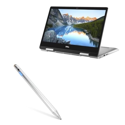 Dell Inspiron 14 5000 2-in-1 (14 in) Stylus Pen, BoxWave [AccuPoint Active Stylus] Electronic Stylus with Ultra Fine Tip for Dell Inspiron 14 5000 2-in-1 (14 in) - Metallic Silver
