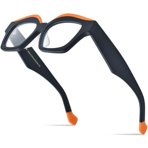 Image of HEPIDEM Multicolor Acetate Glasses Frame Women Oversize Vintage Round Eyeglasses Optical Spectacles 9271