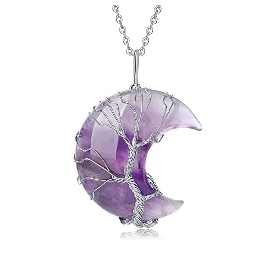 XIANNVXI Crescent Moon Tree Necklace