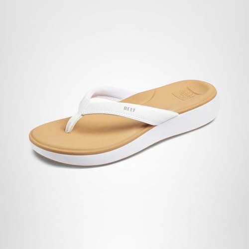 Reef Cushion Cloud, Chanclas Mujer, Blanco Tostado, 37.5 EU