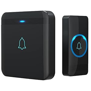 AVANTEK Wireless Doorbell, D-3G Waterproof Chime Kit Operating at Over 1300 Feet with 52 Melodies, 5 Volume Levels & LED Flash