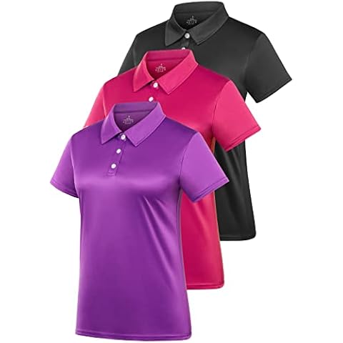 Star Vibe Polo para mujer, ajuste seco, camisa de golf, absorbe la humedad, manga corta Cover
