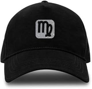 قبعة سوداء مع شعار فضي، برج العذراء