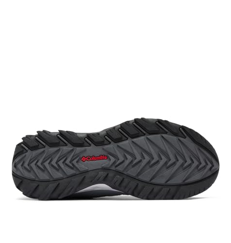 Columbia Tênis de trilha masculino Strata Trail Low, Aço cinza titânio/vermelho montanha, 11