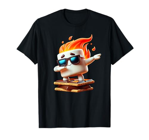 Dabbing Smore Marshmallow Cute Dab Dance Camping Camper Gift T-Shirt