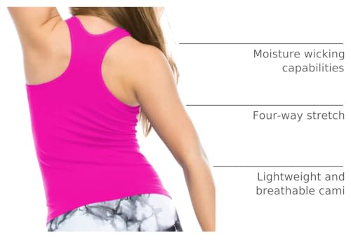 Image of Kurve Premium Girls Seamless Supersoft Wide Strap Comfortable Racerback Tank (Made with Love in The USA)