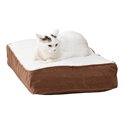 Almohada microfibra sherpa 61x46x13 cm latte