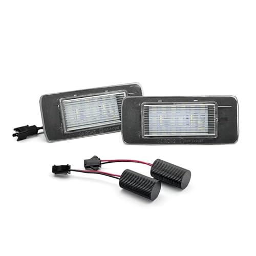 Luz de matrícula LED blanca para Cadillac ATS y Escalade, pack de 2 lámparas traseras