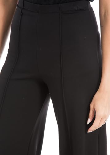Max Studio Women's High Waist Wide Leg Ponte Pant2