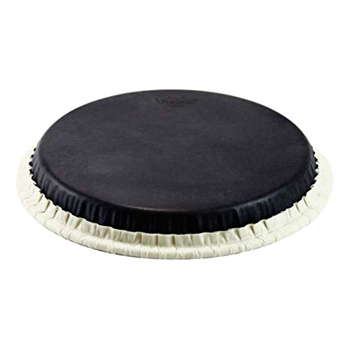 Remo Conga Drumhead, Tucked, 11.75', SKYNDEEP,'Black Calfskin' Graphic