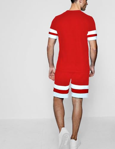 Image of Joggers Park Awesome Men Tracksuit (2SS-09(Red)-XL)
