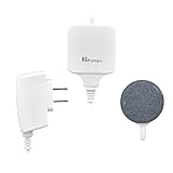 Hpumps Air Pump Aquarium Small Ultra Silent Oxygen Pump for Fish Tank with Air Stone and Tube (White Square)