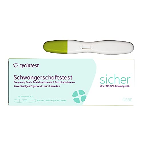 cyclotest Schwangerschaftstest 25 mIU ß hCG Test ssw test Urintest zur Erkennung einer Schwangerschaft > 99,9% Genauigkeit Cover