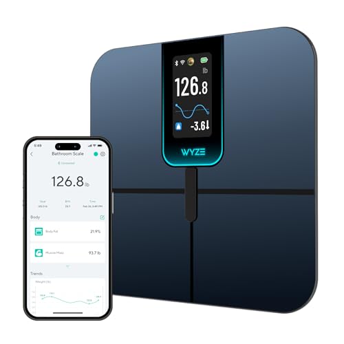 Ultra, Smart Scale with 4.3' Color Display, Digital Bathroom Scale for Body Weight BMI Muscle Mass...