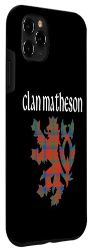Image of iPhone 11 Pro Max Clan Matheson Tartan Scottish Family Name Scotland Pride Case