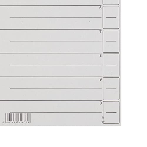 Intercalaires gris Leitz 200g pour structurer vos classeurs et retrouver vos dossiers