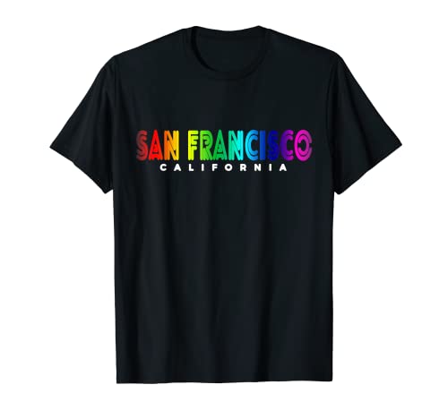 Camiseta San Francisco California Rainbow Love Camiseta