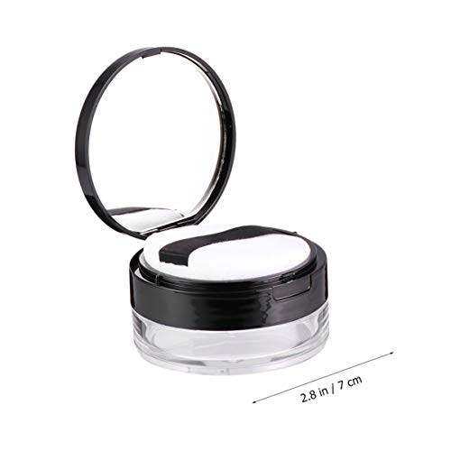 SOLUSTRE 2 peças 20 g vazio reutilizável de plástico solto para maquiagem em pó subpacote com enchim