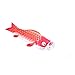 Yarnow Carpe Japonaise Manche à Air Streamer Poisson Drapeau Cerf-Volant Maison en Plein Air Japonais Sushi Bar Izakaya Décor Suspendu (Rouge 70Cm)