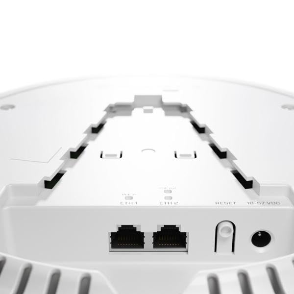 Image of MikroTik cAP ax | cAPGi-5HaxD2HaxD | Great Wi if for your office, hotel, mall, or any other setups in crowded areas. Modern quad-core CPU, 1GB of RAM, 2X Gigabit Ethernet ports, PoE, Gen 6 802.11ax