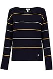 Weicher Strick GINA LAURA Damen Pullover, Ringel, Oversized senfgelb XL 725029 62-XL