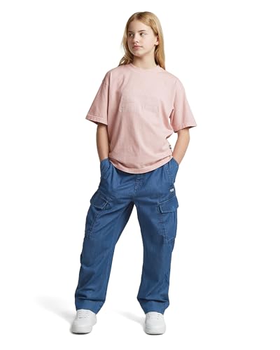 Pantalones G-Star cargo de niñas Summer Snow con bolsillos laterales y cintura elástica 3