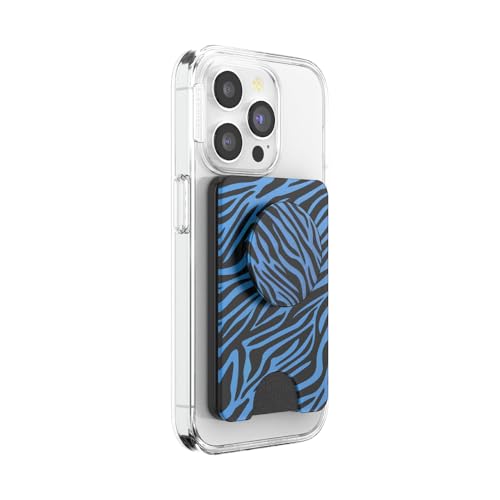 Image of PopSockets Phone Wallet for MagSafe, Phone Card Holder with Grip, Fun - Zed
