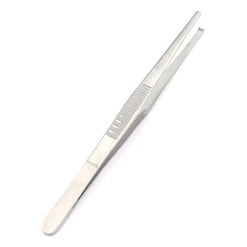PRECISE CANADA: Thumb Tissue Forceps 5.5" 1X2 Teeth Stainless Steel AUTOCLAVABLE Satin Finish Veterinary LAB Instruments New