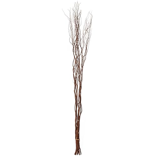 Uniquewise 12 pcs Natural Decorative Dry Branches Authentic Willow Sticks, Home Decoration and Wedding Craft 70 in, DIY Greenery Plants Craft Vases fillers Garden Hotel Farmhouse Decor.