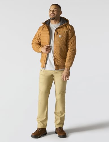 Image of Carhartt Men's Rain Defender Relaxed Fit Lightweight Insulated Hooded Jacket