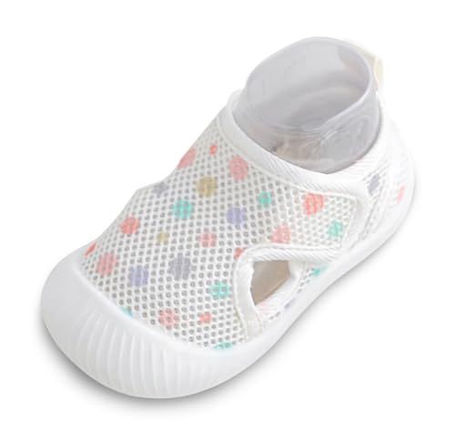 Baby Boys Girls Breathable Non-Skid Shoes First Walking Shoes Soft Rubber Sole Slipper Sneaker 9-12 Months Pink