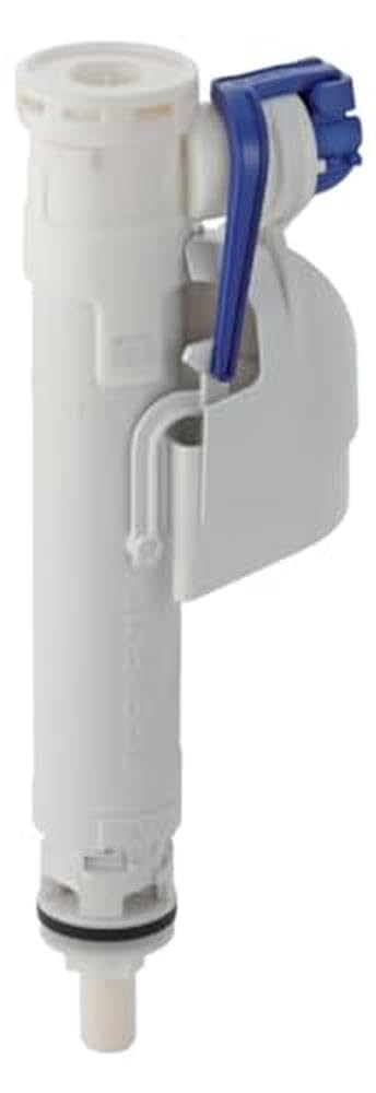 Geberit 281.204.00.1 281204001 typ 380 zawór napełniający (WA dół 3/8", do spłuczki WC, złączka z tworzywa sztucznego, z materiałem mocującym, zaworem, zaworem wodnym) 28124001, szary