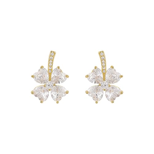 Boucles d'oreilles argent S925 bijoux or tendance pour femme chic