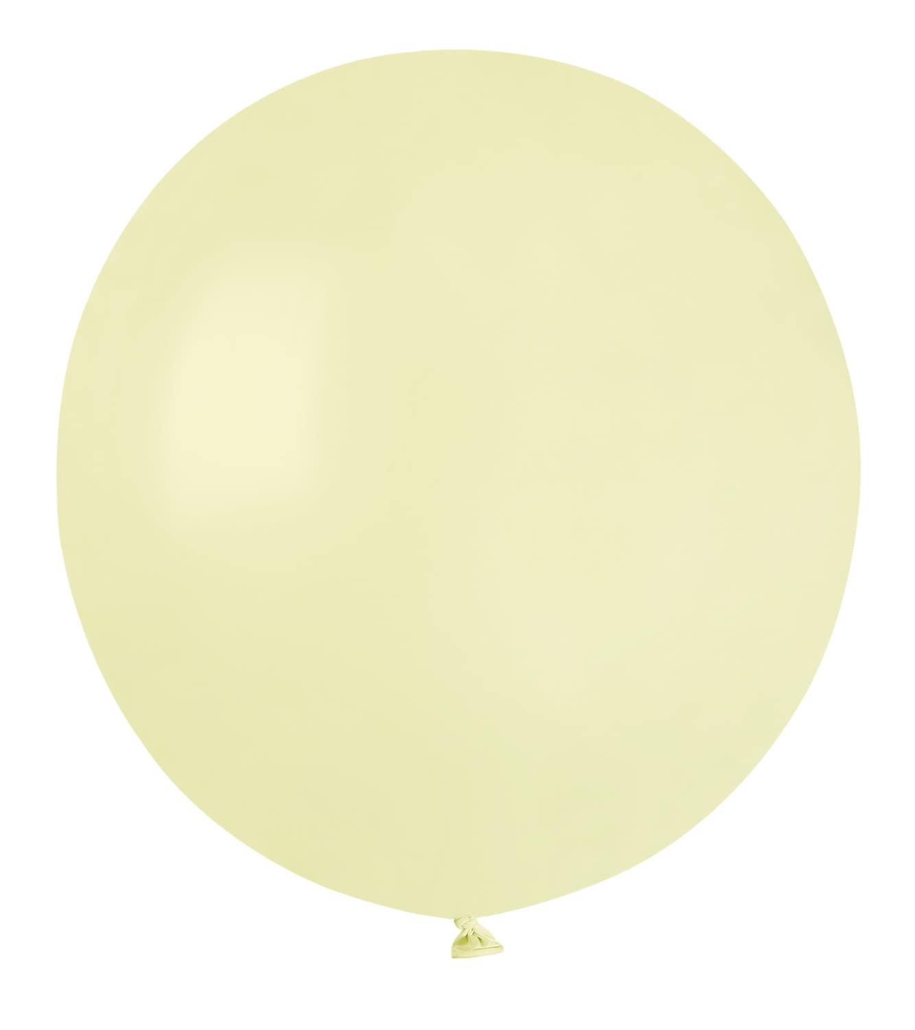 Pack 25 balloons in natural latex Premium Quality G150 (Ø 48cm / 19"), ivory white — image 1