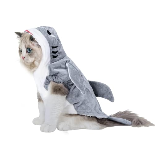 NACOCO Halloween Pet Shark Costume - Dog Cute Clothes Hoodie Cat ...