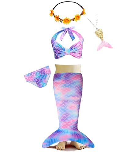 Girls Bathing Suits Swimsuits Bikini with Cover Up Skirt,Swimming Bikini Suit Girls Birthday Gift Bikin-Sets 2