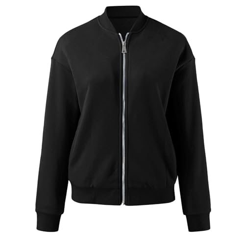 Veste bomber d'été légère femme coupe droite classique solide