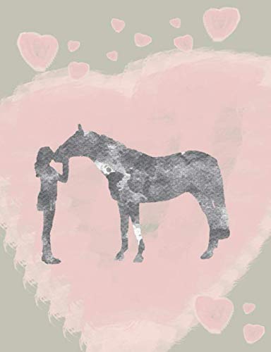 Graph Notebook for Equestrians: Hearts and Horse Kisses Grid Paper for Horse Lovers (Equestrian Sports Notebooks for Spring 2019)