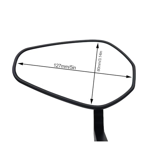 Espejo retrovisor manillar motocicleta compatible con MT FZ TMAX 4